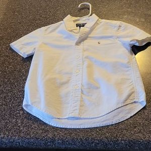 Boys button down white dress shirt